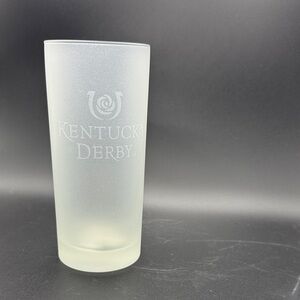 Officially Licensed Kentucky Derby Frosted Mint Julep Glass Tumbler